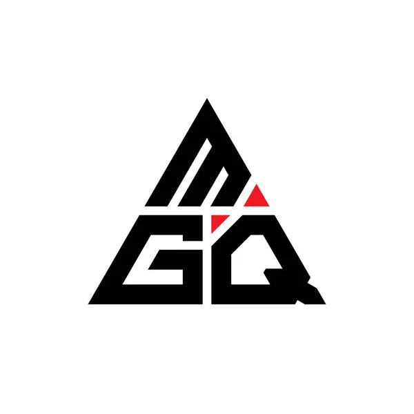 Mgq Triangel Bokstav Logotyp Design Med Triangel Form Mgq Triangel — Stock vektor