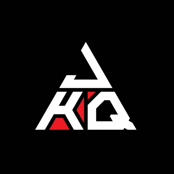 Σχεδιασμός Τριγωνικού Γράμματος Jkq Σχήμα Τριγώνου Μονόγραμμα Σχεδιασμού Τριγώνου Jkq — Διανυσματικό Αρχείο