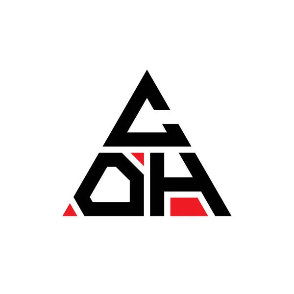 Diseño Del Logotipo Letra Del Triángulo Coh Con Forma Triángulo — Archivo Imágenes Vectoriales