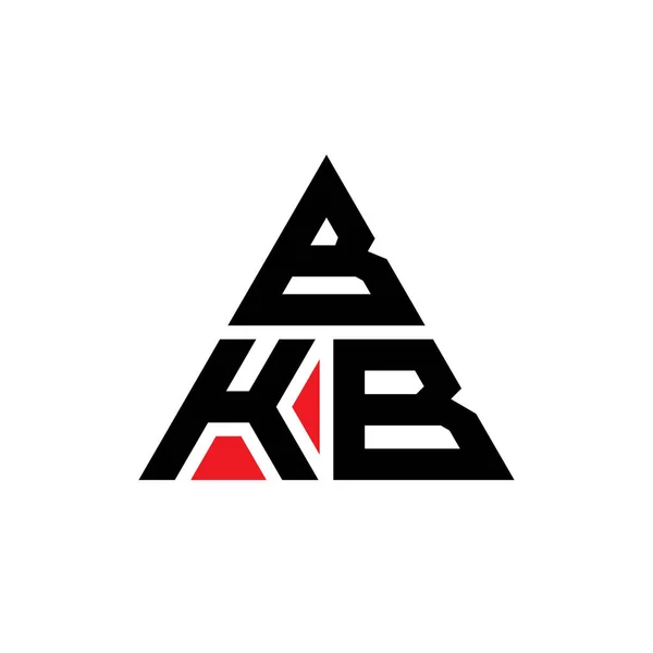 Bkb Triangle Letter Logo Design Triangle Shape Bkb Triangle Logo — Stock Vector