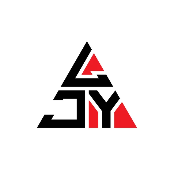 Diseño Del Logotipo Letra Del Triángulo Ljy Con Forma Triángulo — Archivo Imágenes Vectoriales