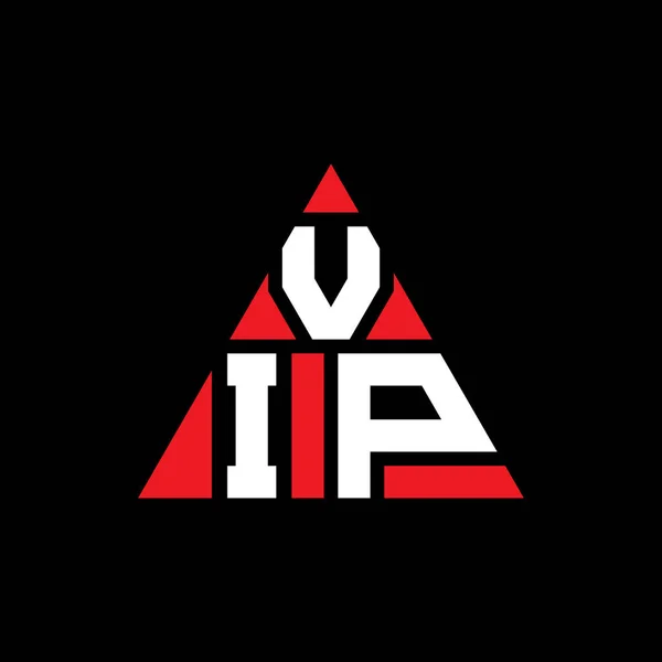 Vip Dreieck Buchstabe Logo Design Mit Dreieck Form Namenszug Des — Stockvektor