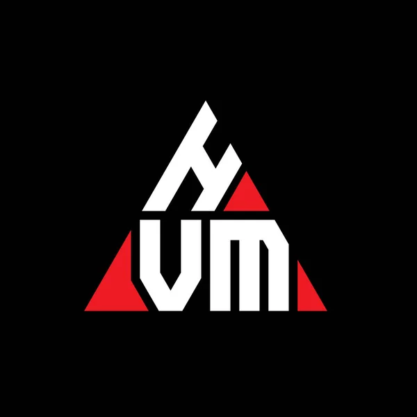 Hvm Triangle Letter Logo Design Triangle Shape Hvm Triangle Logo — Stock Vector