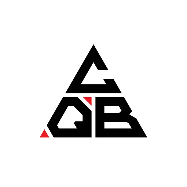 Projeto Logotipo Letra Triângulo Cqb Com Forma Triângulo Monograma Projeto —  Vetores de Stock