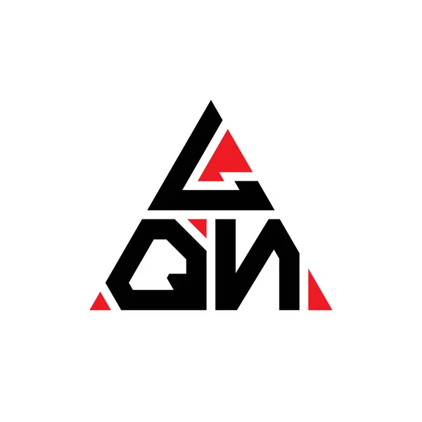Diseño Del Logotipo Letra Del Triángulo Lqn Con Forma Triángulo — Archivo Imágenes Vectoriales