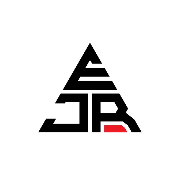Ejr Triangle Lettre Logo Design Avec Forme Triangle Ejr Triangle — Image vectorielle