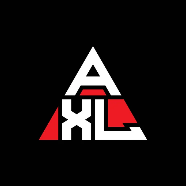 三角形の形をしたAxl三角形の文字ロゴデザイン Axl三角形ロゴデザインモノグラム Axl三角形ベクトルロゴテンプレート Axl三角形のロゴシンプル エレガントで豪華なロゴ — ストックベクタ
