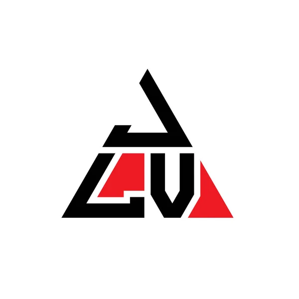 Jlv Triangle Letter Logo Design Triangle Shape Jlv Triangle Logo — Stock Vector