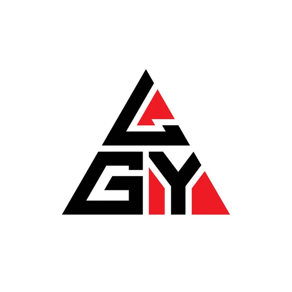 Lgy Triangle Letter Logo Design Triangle Shape Lgy Triangle Logo — Stock Vector