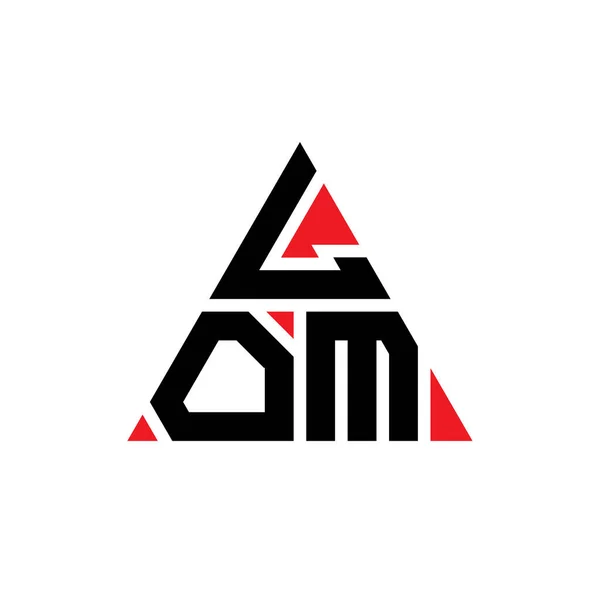 Diseño Del Logotipo Letra Del Triángulo Lom Con Forma Triángulo — Archivo Imágenes Vectoriales