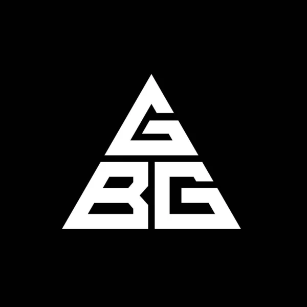 Gbg Driehoekig Logo Met Driehoekige Vorm Gbg Driehoek Logo Ontwerp — Stockvector