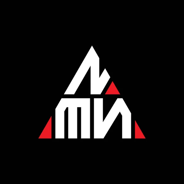 Nmn Triangle Letter Logo Design Triangle Shape Nmn Triangle Logo — Stock Vector
