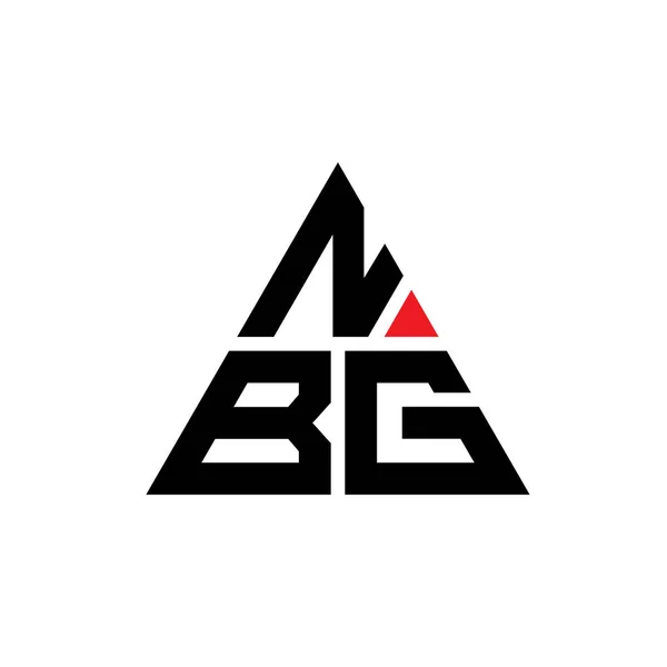Nbg Dreieck Buchstabe Logo Design Mit Dreieck Form Nbg Dreieck — Stockvektor