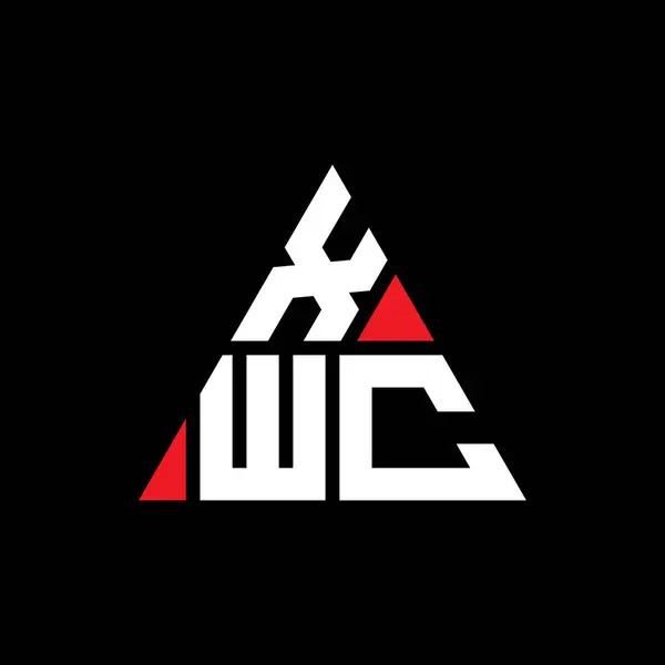 Xwc Треугольник Письмо Логотип Дизайн Треугольной Формы Монограмма Логотипом Треугольника — стоковый вектор