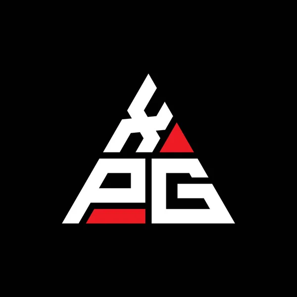 Xpg Triangle Letter Logo Design Triangle Shape Xpg Triangle Logo — Stock Vector