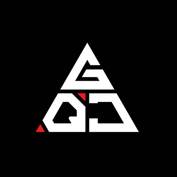 Diseño Del Logotipo Letra Del Triángulo Gqj Con Forma Triángulo — Vector de stock