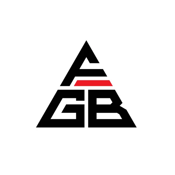 Fgb Dreieck Buchstabe Logo Design Mit Dreieck Form Fgb Dreieck — Stockvektor