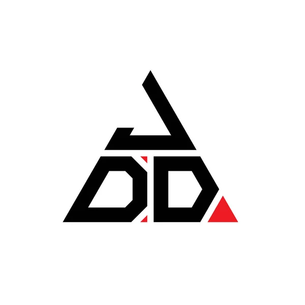 Diseño Del Logotipo Letra Del Triángulo Jdd Con Forma Triángulo — Vector de stock