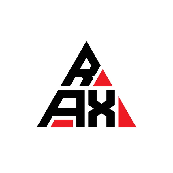 Rax Triangle Lettre Logo Design Avec Forme Triangle Monogramme Rax — Image vectorielle