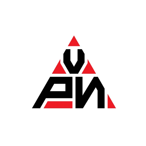 Vpn Dreieck Buchstabe Logo Design Mit Dreieck Form Vpn Dreieck — Stockvektor