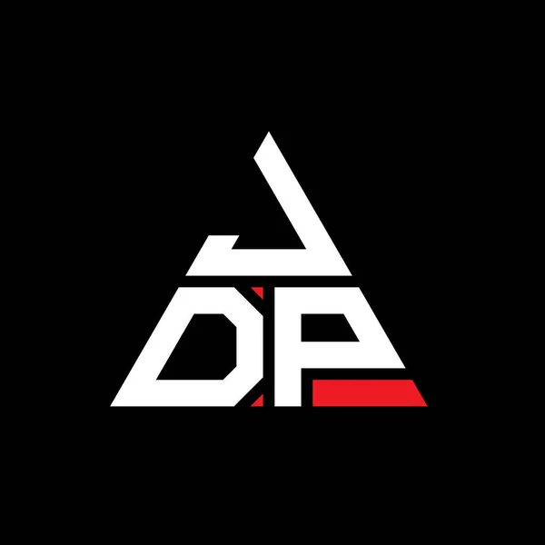 Jdp Driehoek Letter Logo Ontwerp Met Driehoek Vorm Gdp Driehoek — Stockvector