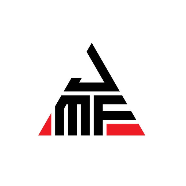 Projeto Logotipo Letra Triângulo Jmf Com Forma Triângulo Monograma Projeto —  Vetores de Stock