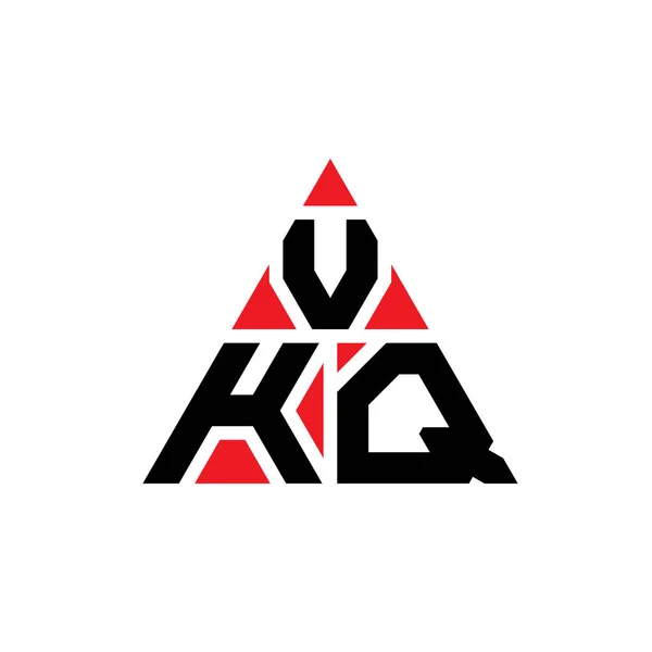 Üçgen Şekilli Vkq Üçgen Harf Logosu Tasarımı Vkq Üçgen Logo — Stok Vektör