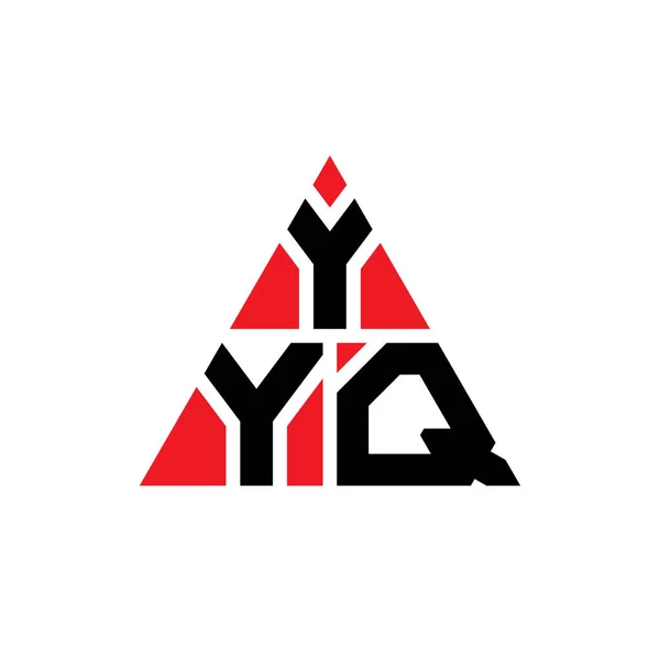 Diseño Del Logotipo Letra Triangular Yyq Con Forma Triángulo Monograma — Archivo Imágenes Vectoriales