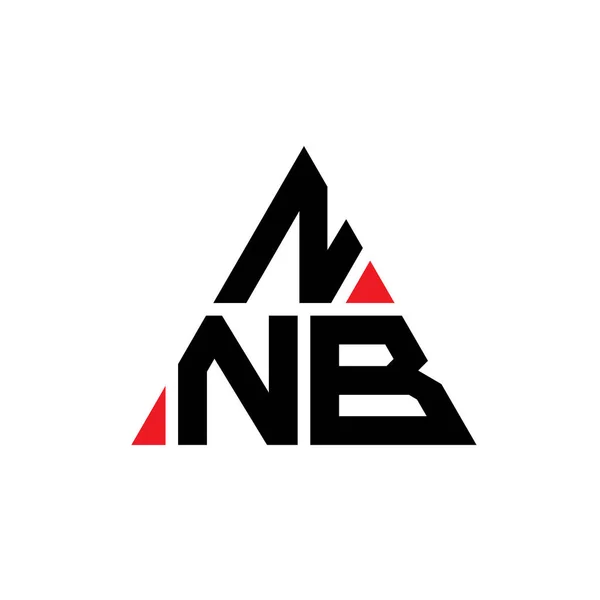 Nnb Triangle Lettre Logo Design Avec Forme Triangle Monogramme Nnb — Image vectorielle