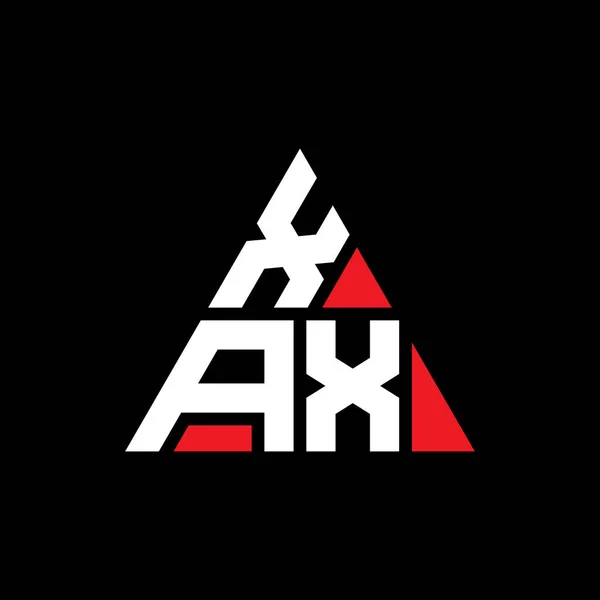 Logo Trójkątnej Litery Xax Kształcie Trójkąta Logo Trójkąta Xax Projekt — Wektor stockowy