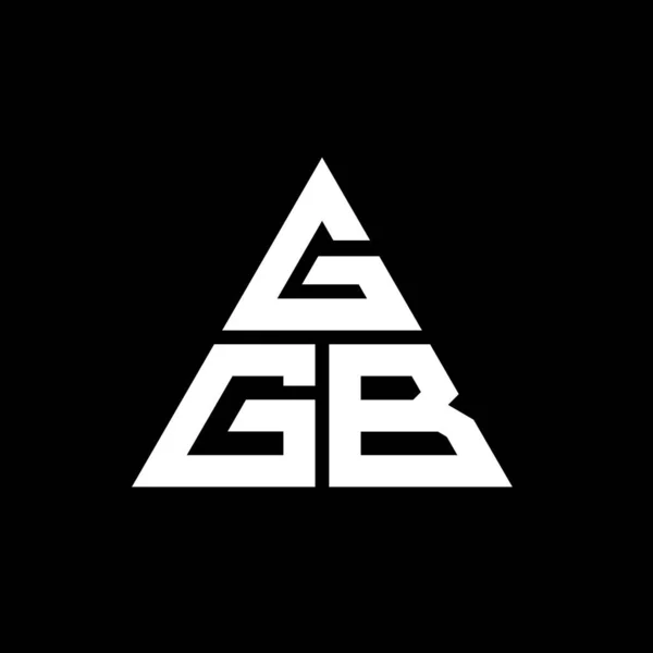 Logo Design Des Ggb Dreiecks Mit Dreiecksform Ggb Dreieck Logo — Stockvektor
