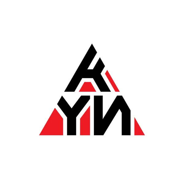 Logo Trójkąta Kyn Kształcie Trójkąta Monografia Logo Trójkąta Kyn Wzór — Wektor stockowy