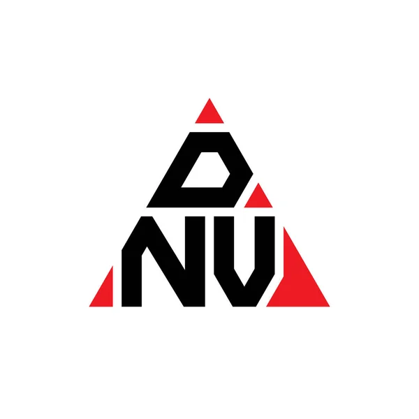 Dnv Triangle Letter Logo Design Triangle Shape Dnv Triangle Logo — Stock Vector