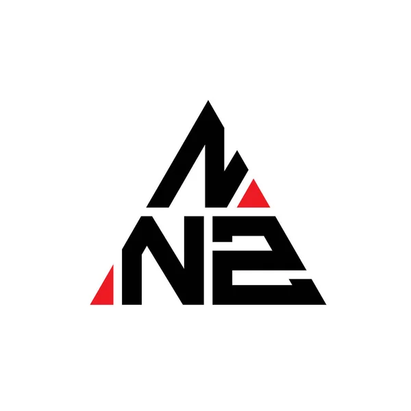 Nnz Triangle Lettre Logo Design Avec Forme Triangle Monogramme Nnz — Image vectorielle