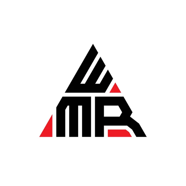 Design Logotipo Letra Triangular Wmr Com Forma Triângulo Monograma Design —  Vetores de Stock