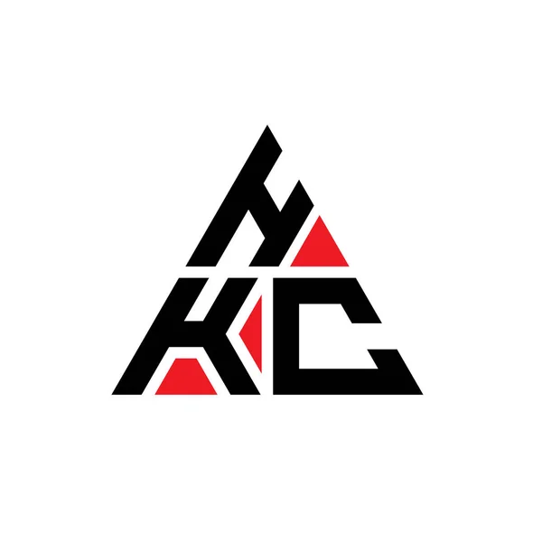 Hkc Triangel Bokstav Logotyp Design Med Triangel Form Hkc Triangel — Stock vektor