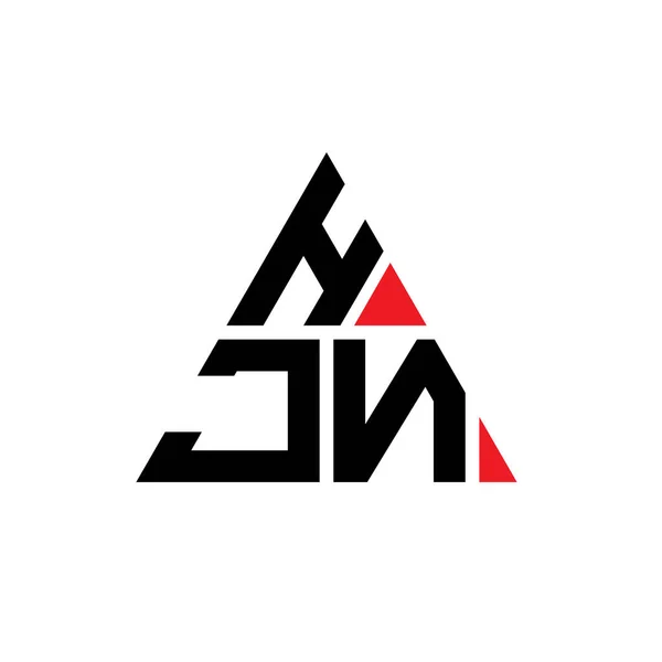 Design Logotipo Letra Triângulo Hjn Com Forma Triângulo Monograma Projeto — Vetor de Stock