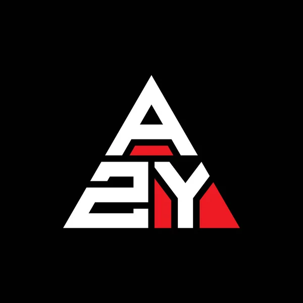 三角形をしたAzy三角形の文字ロゴデザイン Azy三角形のロゴデザインモノグラム Azy三角形ベクトルロゴテンプレート Azy三角形のロゴシンプル エレガントで豪華なロゴ — ストックベクタ
