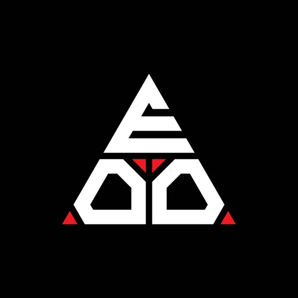 Eoo Triangel Bokstav Logotyp Design Med Triangel Form Eoo Triangel — Stock vektor
