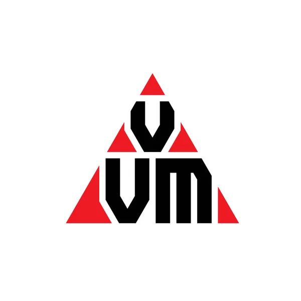 Vvm 삼각형 디자인 삼각형 Vvm 삼각형 디자인 모노그램 Vvm 삼각형 — 스톡 벡터