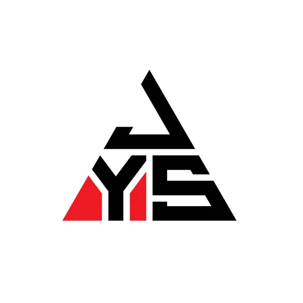 Diseño Del Logotipo Letra Del Triángulo Jys Con Forma Triángulo — Vector de stock