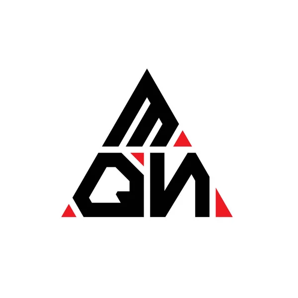 Діаграма Літер Трикутнику Mqn Формою Трикутника Mqn Triangle Logo Monogram — стоковий вектор