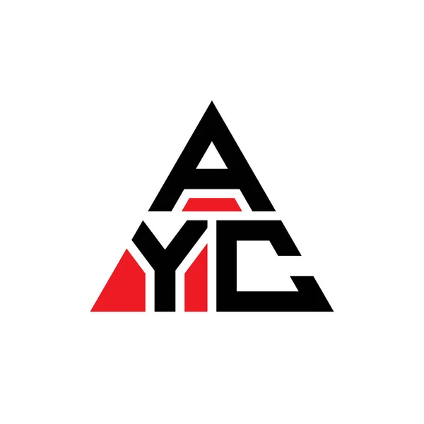 Diseño Del Logotipo Letra Del Triángulo Ayc Con Forma Triángulo — Archivo Imágenes Vectoriales