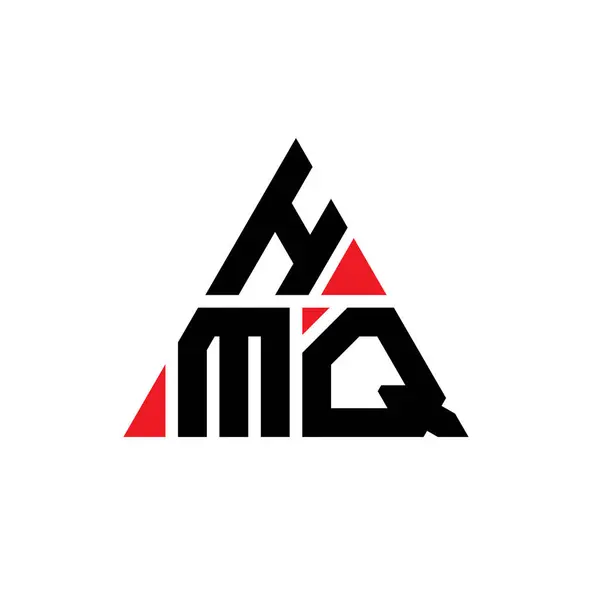 Hmq Triangle Lettre Logo Design Avec Forme Triangle Hmq Triangle — Image vectorielle
