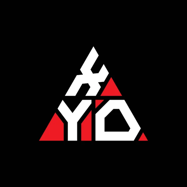 Xyo Треугольник Письмо Логотип Дизайн Треугольной Формы Монограмма Логотипа Треугольника — стоковый вектор