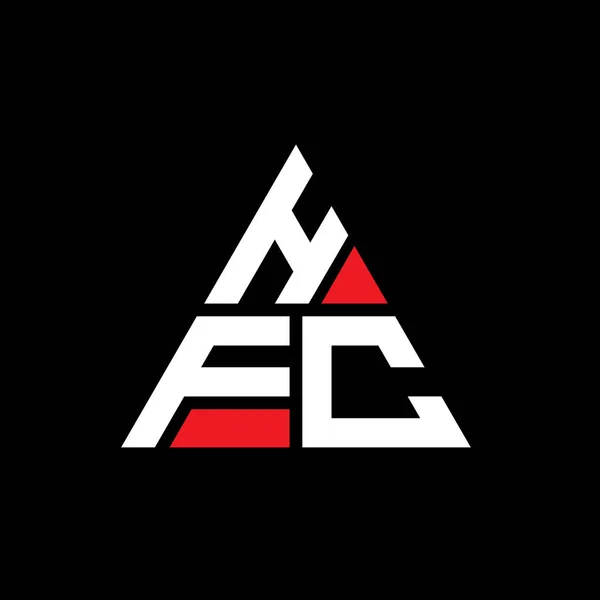 Hfc Треугольник Письмо Дизайн Логотипа Треугольной Формой Монограмма Логотипом Треугольника — стоковый вектор