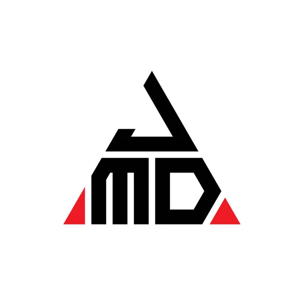 Diseño Logotipo Letra Triangular Jmd Con Forma Triángulo Monograma Diseño — Archivo Imágenes Vectoriales