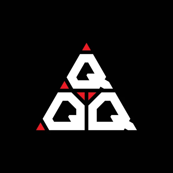 Diseño Del Logotipo Letra Del Triángulo Qqq Con Forma Triángulo — Vector de stock