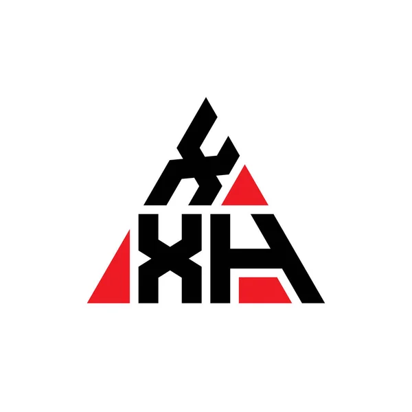 Üçgen Şekilli Xxh Üçgen Harf Logosu Tasarımı Xxh Üçgen Logo — Stok Vektör