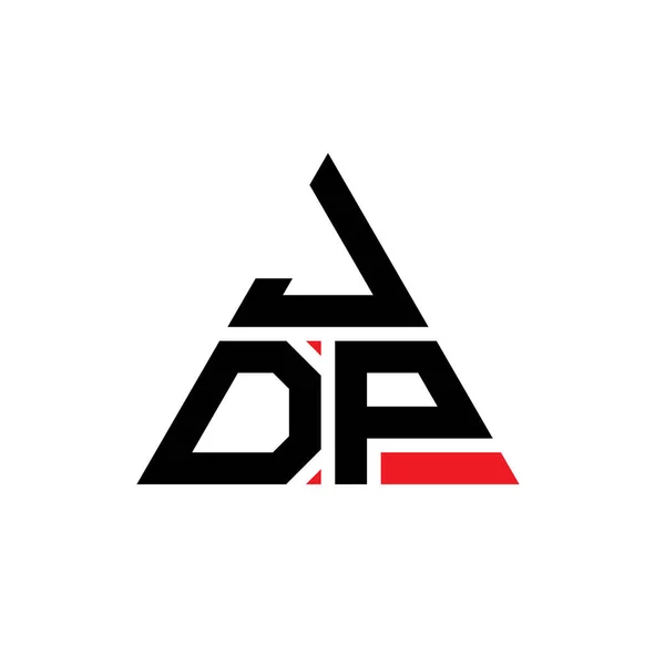 Jdp Driehoek Letter Logo Ontwerp Met Driehoek Vorm Gdp Driehoek — Stockvector